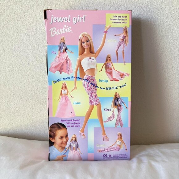 Barbie Jewel Girl Vintage 2000 Doll New in Box - first ever flex waist - Picture 7 of 8